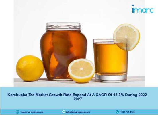Kombucha Tea Market Growth Rate Expand At A CAGR Of 18.3% During 2022-2027